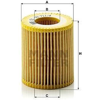 MANN-FILTER HU711/4x pro vozy ALFA ROMEO, CADILLAC, FIAT, OPEL, SAAB, SUZUKI (HU711/4x)