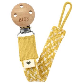 BIBS Paci Braid klip na dudlík Mustard / Ivory / Cloud 1 ks