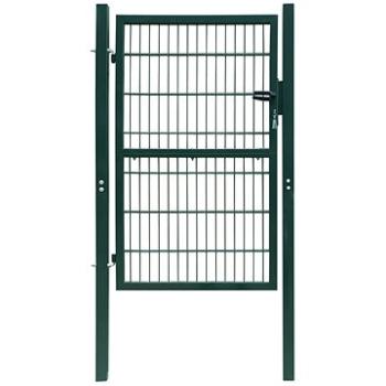 2D plotová branka (jednokřídlá), zelená 106 × 170 cm