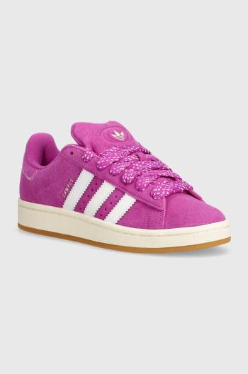 Semišové sneakers boty adidas Originals Campus 00s fialová barva, IF9616