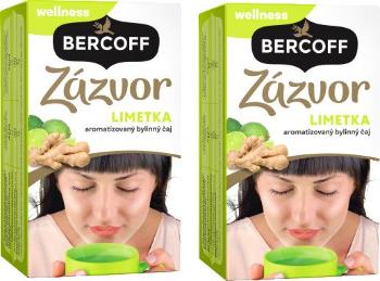 Bercoff Čaj zázvor limetka (40% zázvor) 40 x 2 g