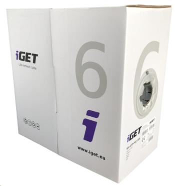 iGet CAT6 UTP PVC Eca Síťový kabel 305m/box