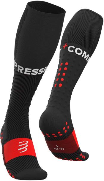 Compressport Full Run Black T1 Běžecké ponožky