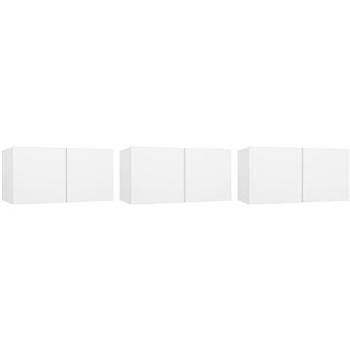 SHUMEE závěsná 3 ks bílá 60 × 30 × 30 cm (804510)