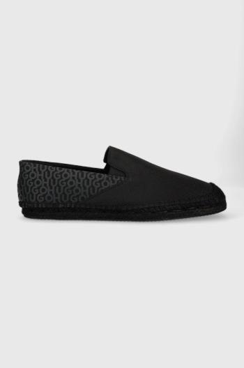 Espadrilky HUGO Sannes Slon černá barva