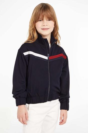 Dětská mikina Tommy Hilfiger tmavomodrá barva, s aplikací