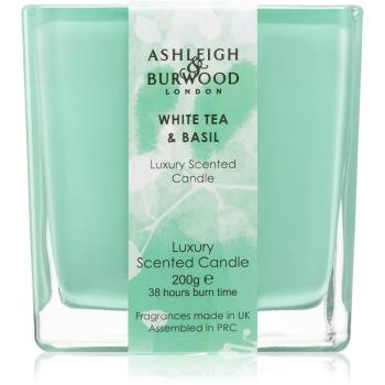 Ashleigh & Burwood London Life in Bloom White Tea & Basil vonná svíčka 200 g