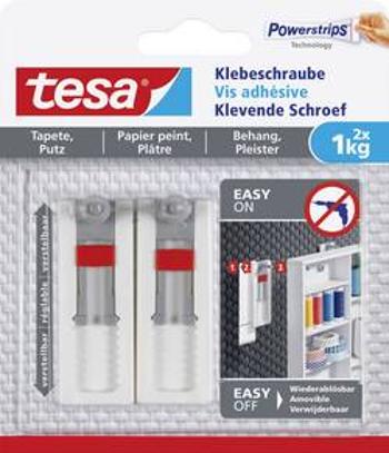 Tesa® lepicí šroub nastavitelný bílá tesa Množství: 2 ks