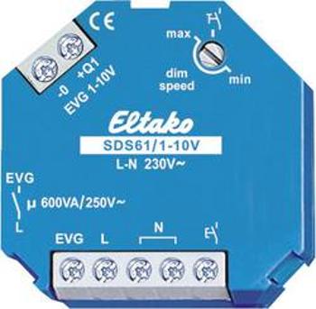 Stmívač na DIN lištu Eltako SDS61/1-10V 61100800, modrá