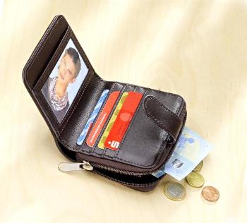 Magnet 3Pagen Patchworková peněženka hnědá