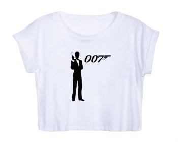 Dámské tričko Organic Crop Top James Bond