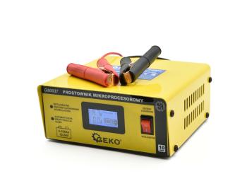 Mikroprocesorová nabíječka autobaterií LCD 12/24V GEKO