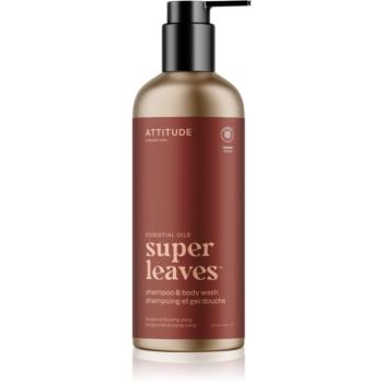 Attitude Super Leaves Bergamot & ylang-ylang šampon a sprchový gel 2 v 1 473 ml