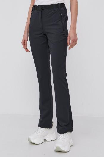 Kalhoty CMP dámské, šedá barva, jednoduché, high waist
