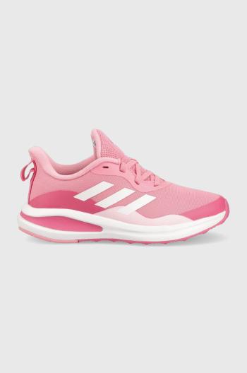 Dětské boty adidas Performance FortaRun růžová barva