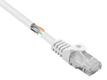 Síťový kabel RJ45 Basetech BT-2272261, CAT 5e, U/UTP, 15.00 m, bílá