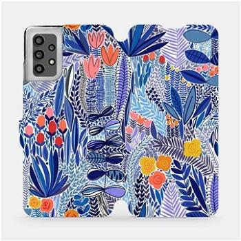 Flip pouzdro na mobil Samsung Galaxy A32 LTE - MP03P Modrá květena (5903516765799)