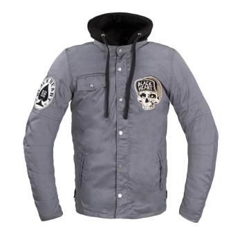 Pánská bunda W-TEC Black Heart Garage Built Jacket Barva tmavě šedá, Velikost 4XL