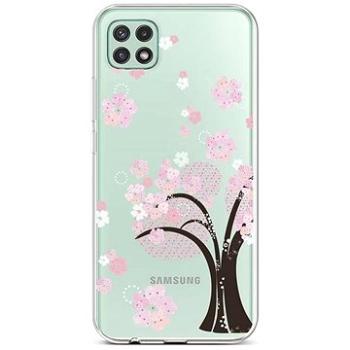 TopQ Samsung A22 5G silikon Cherry Tree 65059 (Sun-65059)