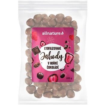 Allnature Mrazem sušené jahody v hořké čokoládě 100 g (16247 V)