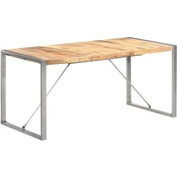 Jídelní stůl 160x80x75 cm masivní hrubé mangovníkové dřevo (321563)