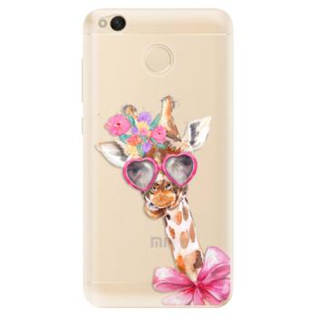 Odolné silikonové pouzdro iSaprio - Lady Giraffe - Xiaomi Redmi 4X