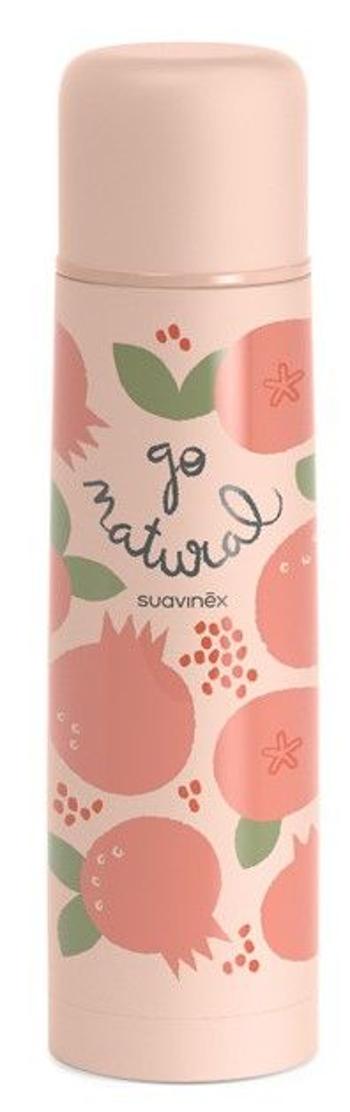 Suavinex TERMOSKA na tekutiny GO NATURAL - granátová růžová