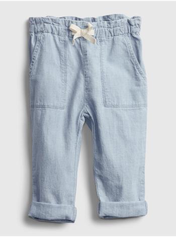 Modré holčičí baby džíny GAP easy pull-on jeans