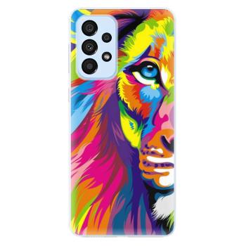 Odolné silikonové pouzdro iSaprio - Rainbow Lion - Samsung Galaxy A33 5G