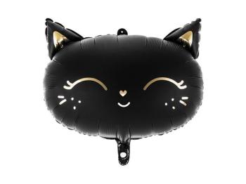 Balón foliový kočka, 48 x 36 cm, černá - xPartydeco