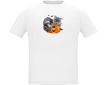 Pánské tričko Classic Heavy Kočička a dýně