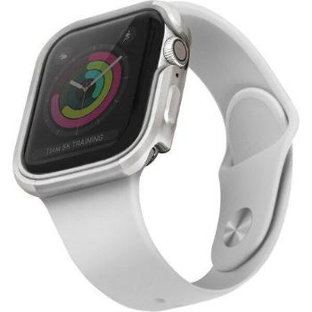 Uniq hliníkové pouzdro Valencia pro Apple Watch série 4/5 (40 mm), stříbrná UNIQ-40MM-VALSIL