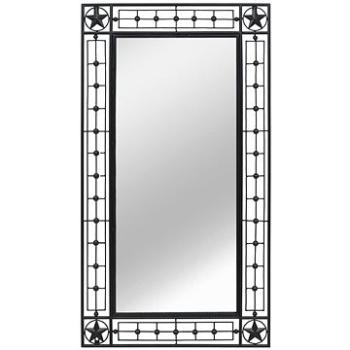 Nástěnné zrcadlo obdélníkové 60 x 110 cm černé (245926)