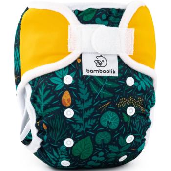 Bamboolik DUO Diaper Cover pratelné svrchní kalhotky na suchý zip Emerald Forest + Saffron