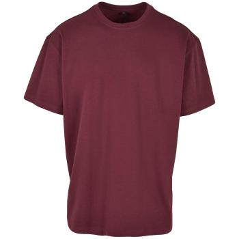 Build Your Brand Pánské tričko Heavy Oversize Tee - Cherry | XS