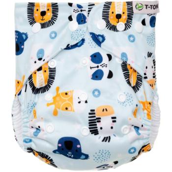 T-TOMI Diaper Covers AIO Animals pratelné plenkové kalhotky dárková sada 4-15 kg
