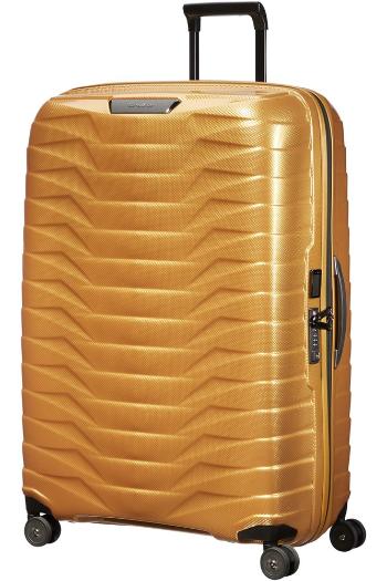 Samsonite Skořepinový cestovní kufr Proxis XL 125 l - zlatá