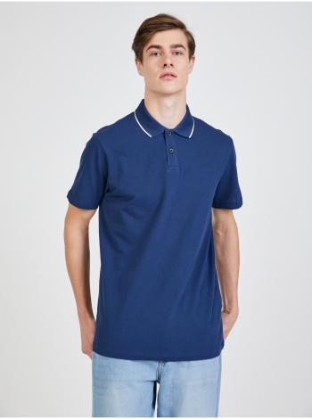 Modré polo tričko Selected Homme Miller