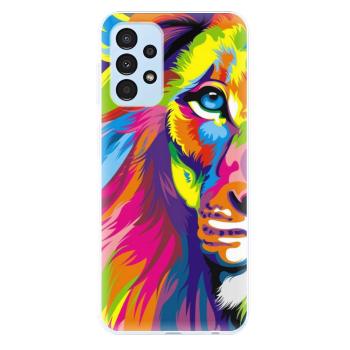 Odolné silikonové pouzdro iSaprio - Rainbow Lion - Samsung Galaxy A13