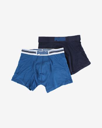 Puma Placed Logo Boxerky 2 ks Modrá