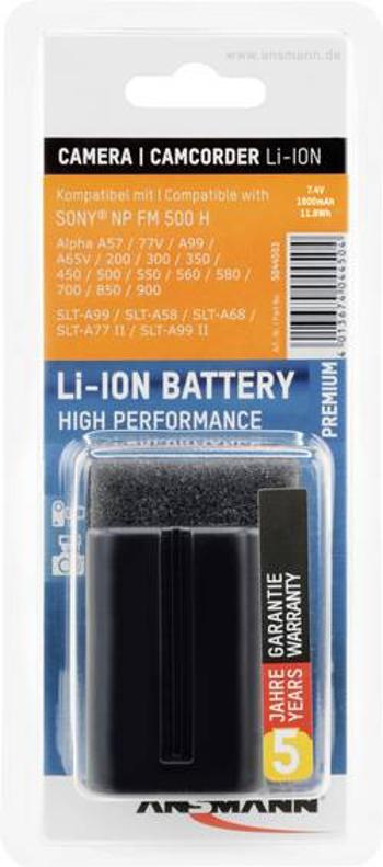 Akumulátor do kamery Ansmann náhrada za orig. akumulátor NP-FM500H 7.4 V 1600 mAh