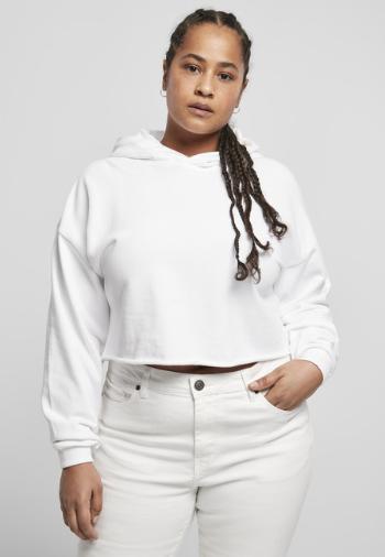 Urban Classics Ladies Oversized Cropped Hoody white - XL