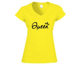 Dámské tričko V-výstřih Queen