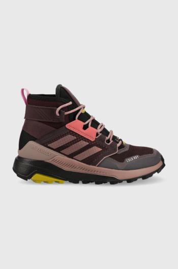 Boty adidas TERREX Trailmaker Mid dámské, fialová barva