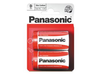 Baterie D (R20) Zn-Cl PANASONIC Red 2ks / blistr