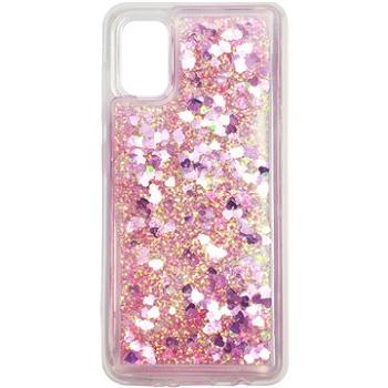 iWill Glitter Liquid Heart Case pro Samsung Galaxy A41 Pink (DIP123_16)