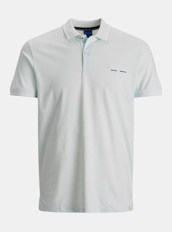 Mentolové polo tričko Jack & Jones Tons