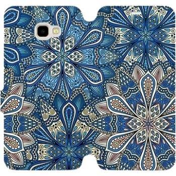 Flipové pouzdro na mobil Samsung Galaxy J4 Plus 2018 - V108P Modré mandala květy (5903226504152)