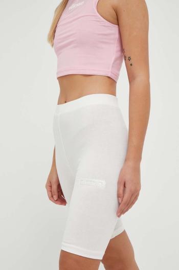 Kraťasy Ellesse dámské, béžová barva, hladké, medium waist