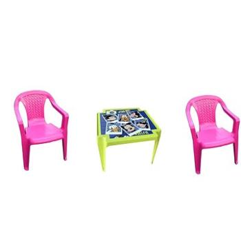 IPAE - sada růžová 2 židličky + stoleček MICKEY (8595105735121)